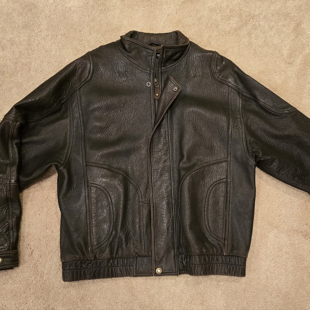 Vintage London Fog Leather Coat